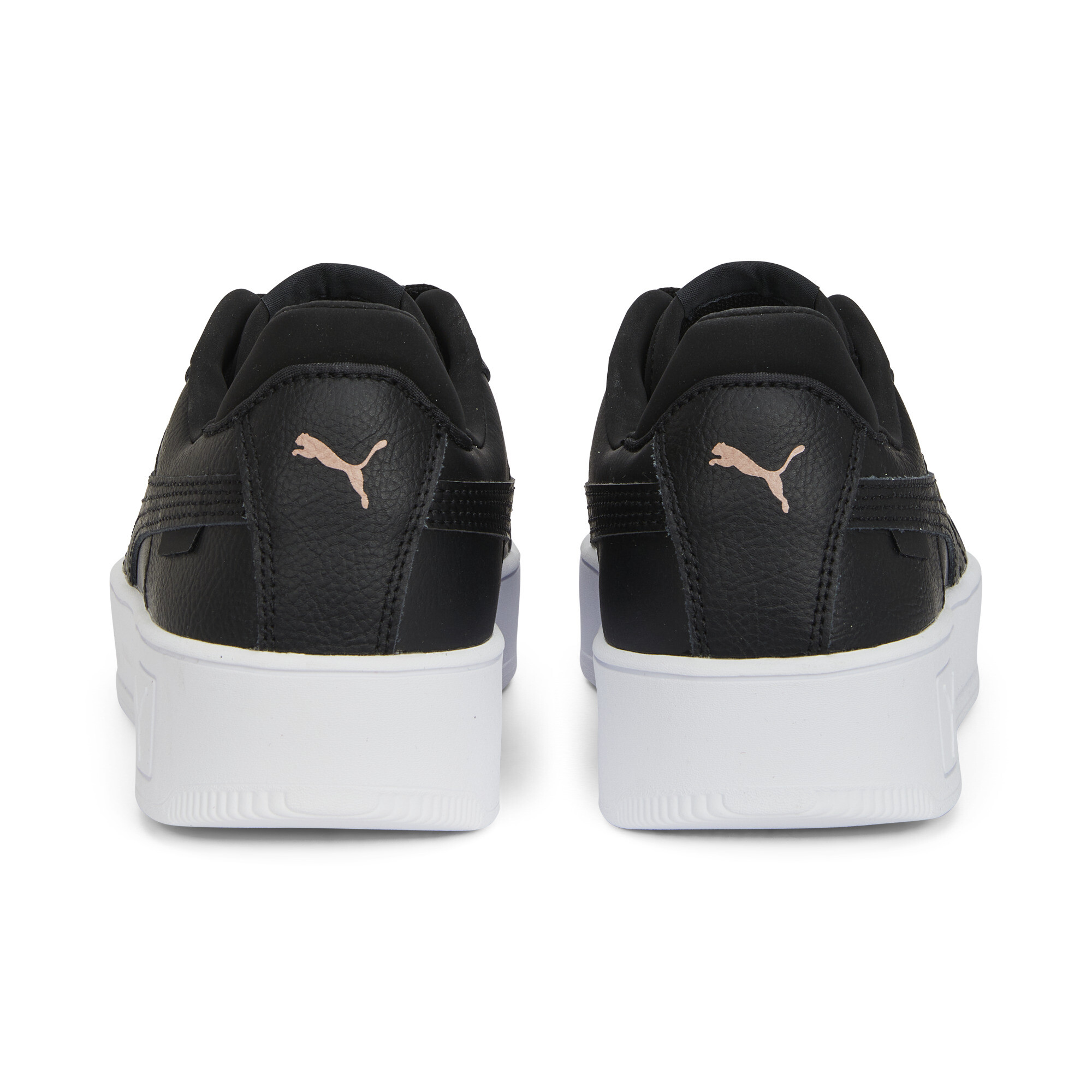 PUMA Carina Street sneakers voor Dames, Roze/Zwart/Goud, Maat 37,5 thumbnail 5