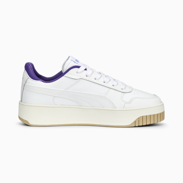 Carina Street Sneakers Women, PUMA White-PUMA White-Elektro Purple-Frosted Ivory, large-ZAF