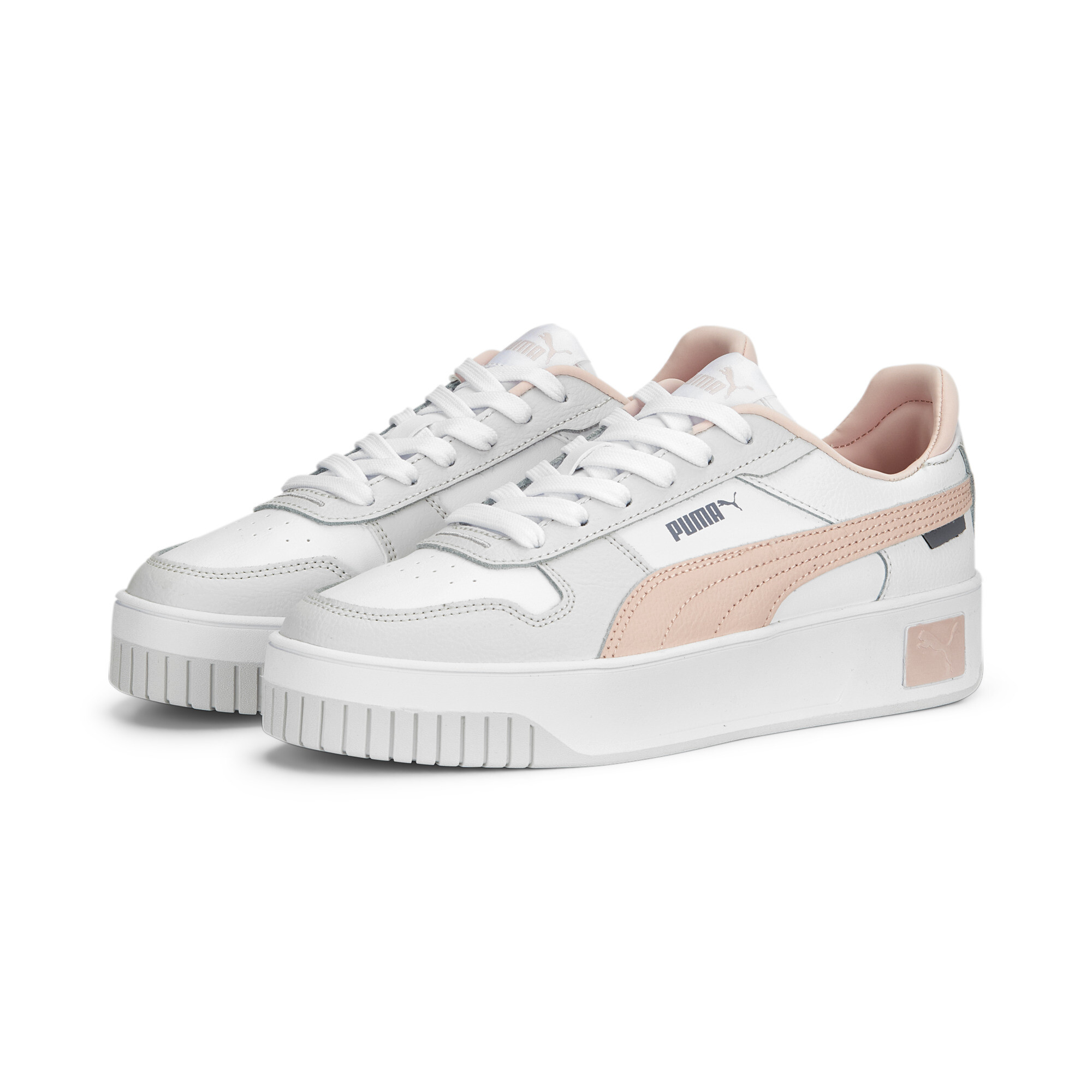 Women's Puma Carina Street Sneakers, White, Size 37.5, Shoes