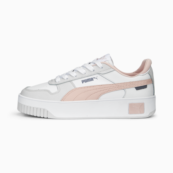 Carina Street Sneakers Women, PUMA White-Rose Dust-Feather Gray, large-ZAF
