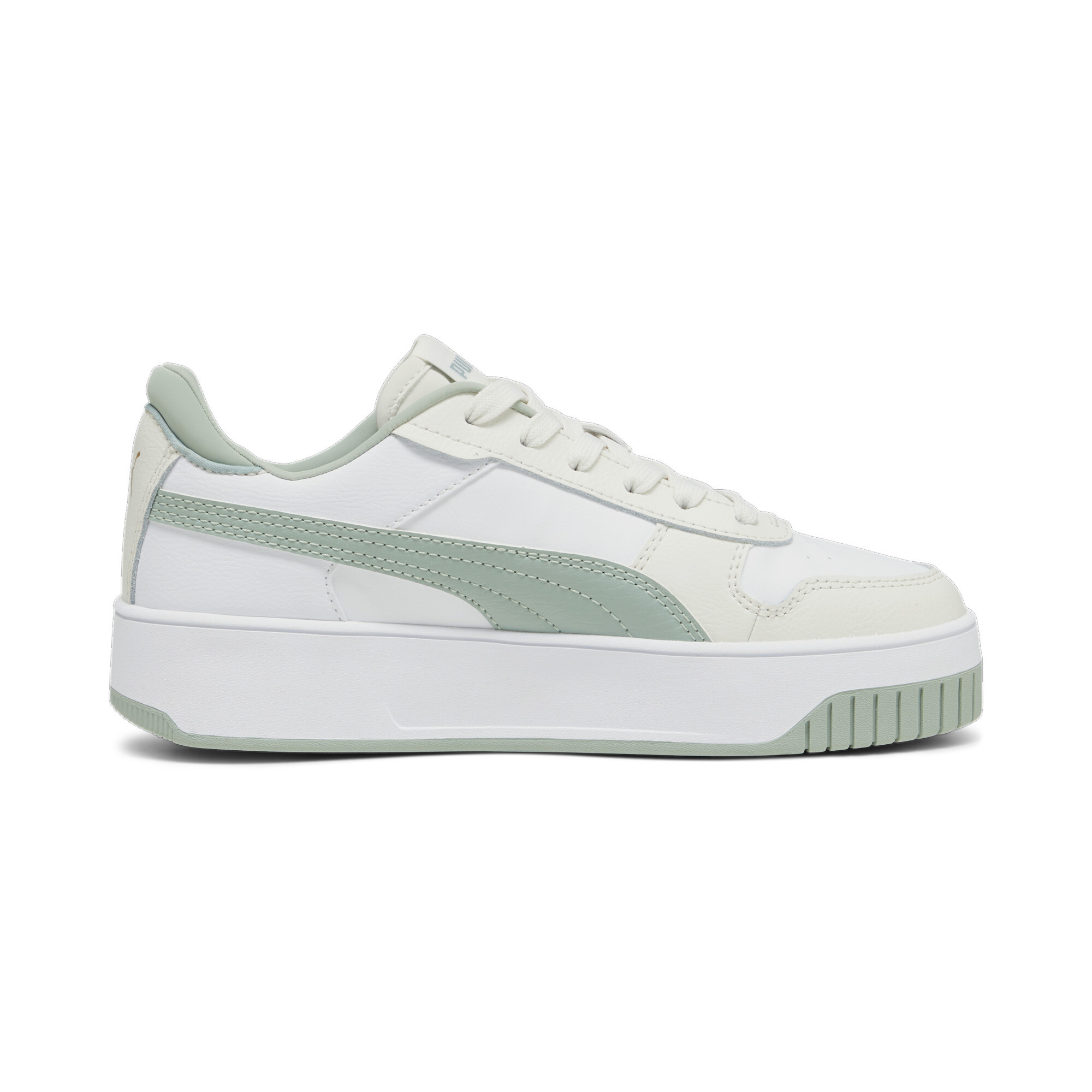 PUMA Carina Street sneakers voor Dames, Groen/Grijs/Wit, Maat 42 thumbnail 3