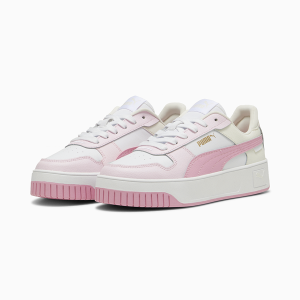 Carina Street Sneakers Women, PUMA White-Pink Lilac-PUMA Gold, large-ZAF