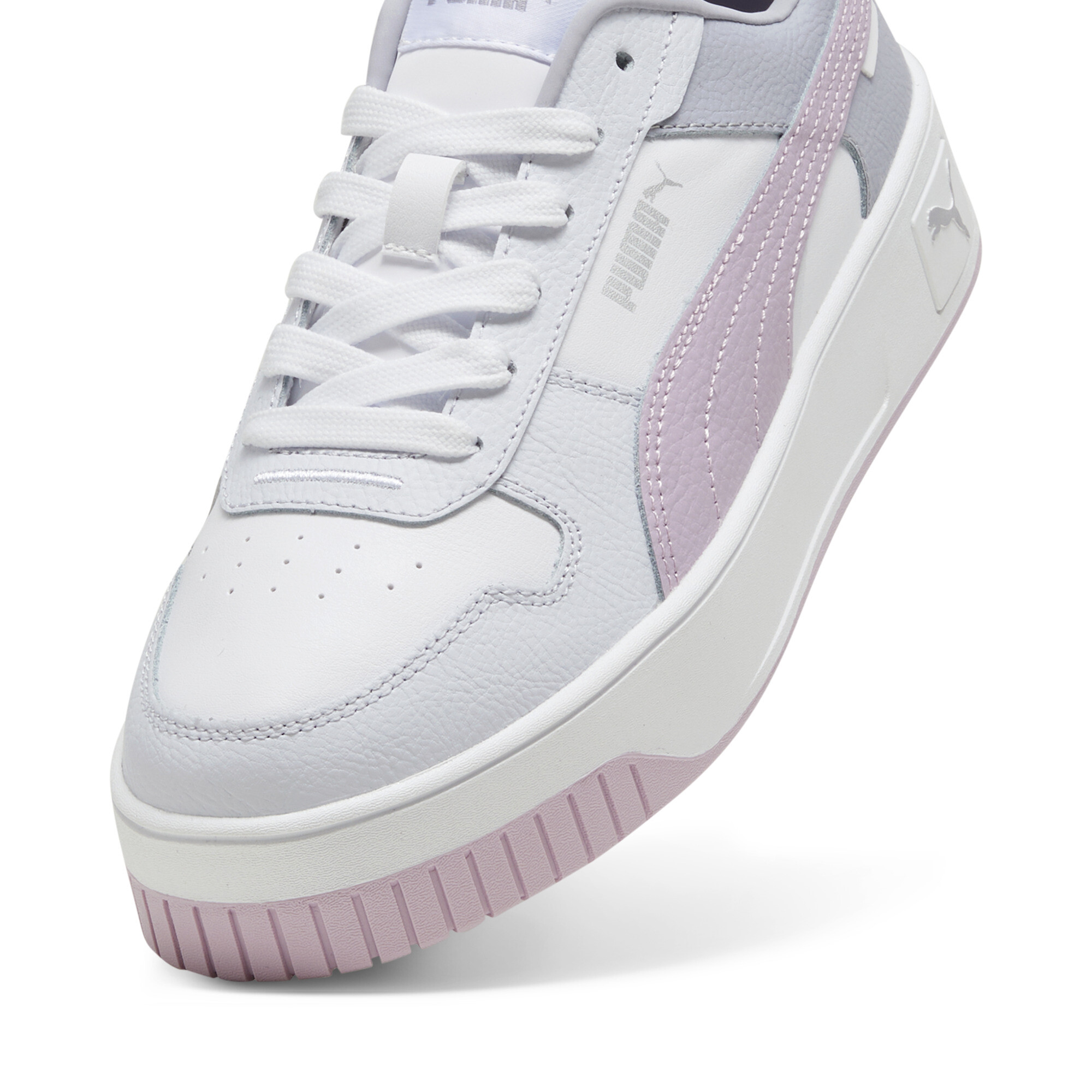 PUMA Carina Street Dames Sneakers - PUMA White-Grape Mist-PUMA Silver - Maat 40