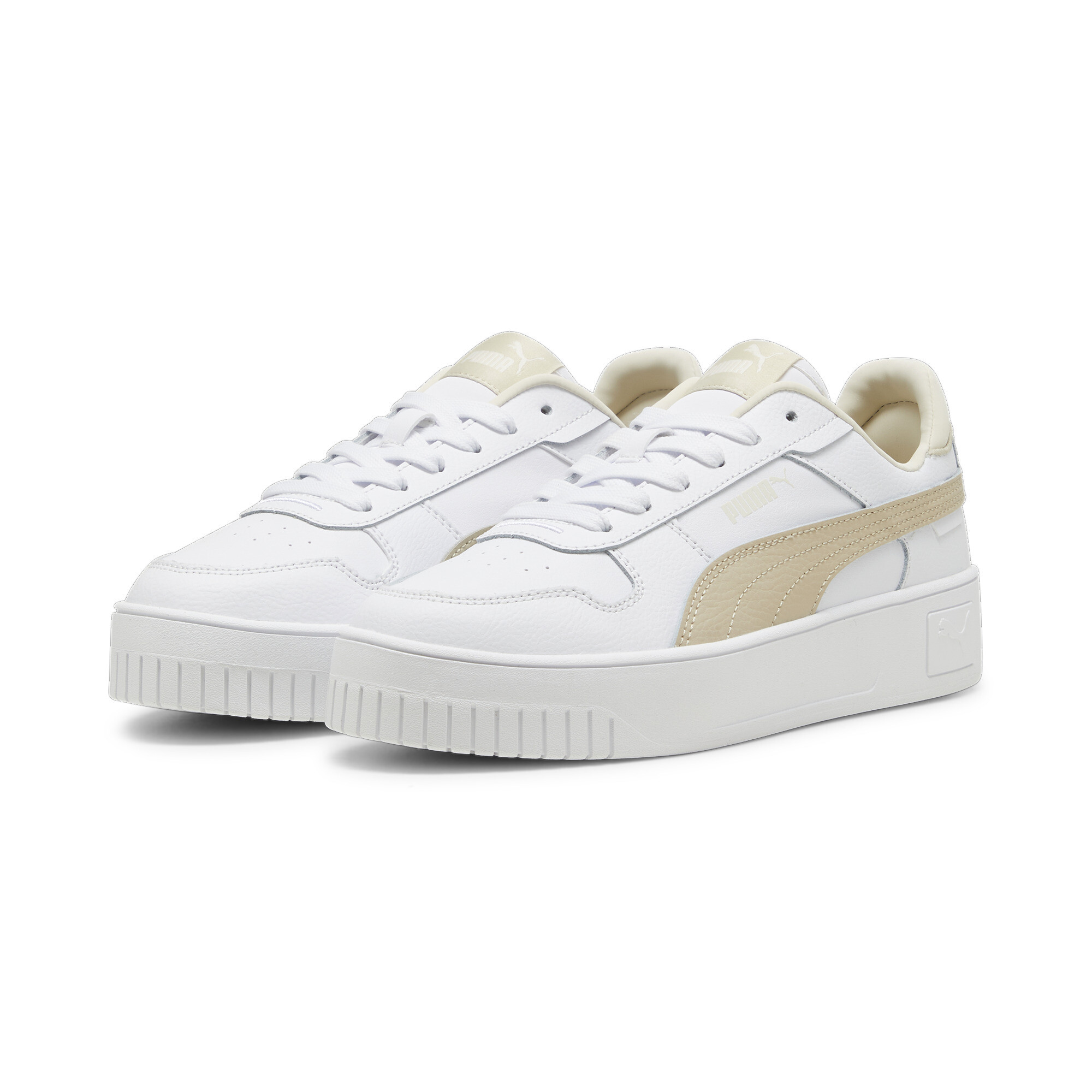 Women's Puma Carina Street Sneakers, White, Size 42, Shoes