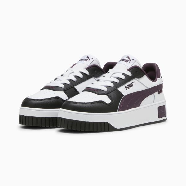 Carina Street Sneakers Women, PUMA White-Midnight Plum-PUMA Black, large-ZAF