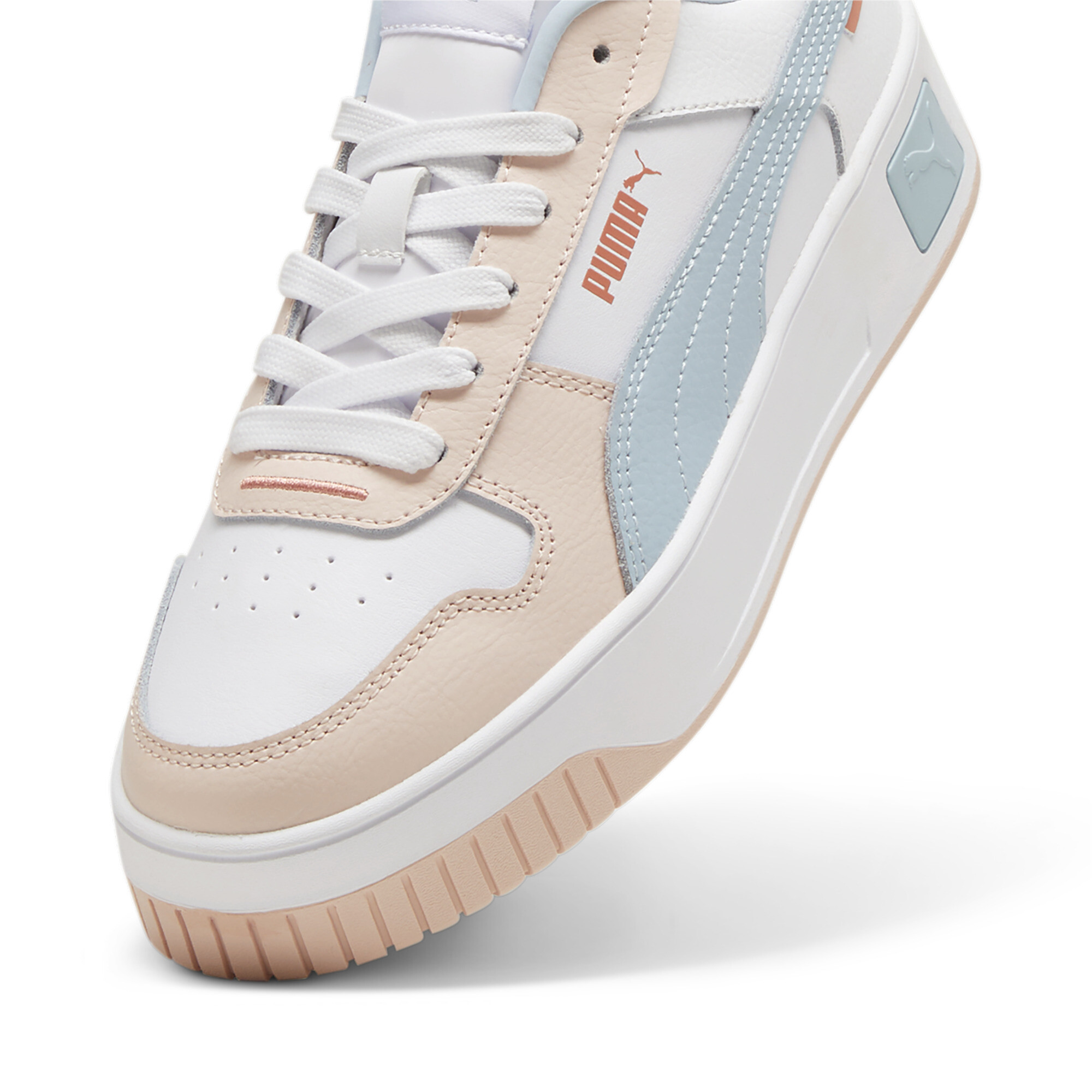PUMA Carina Street Dames Sneakers - PUMA White-Frosted Dew-Island Pink - Maat 36