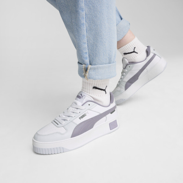 Carina Street Sneakers Women, PUMA White-Pale Plum-Silver Mist, large-ZAF