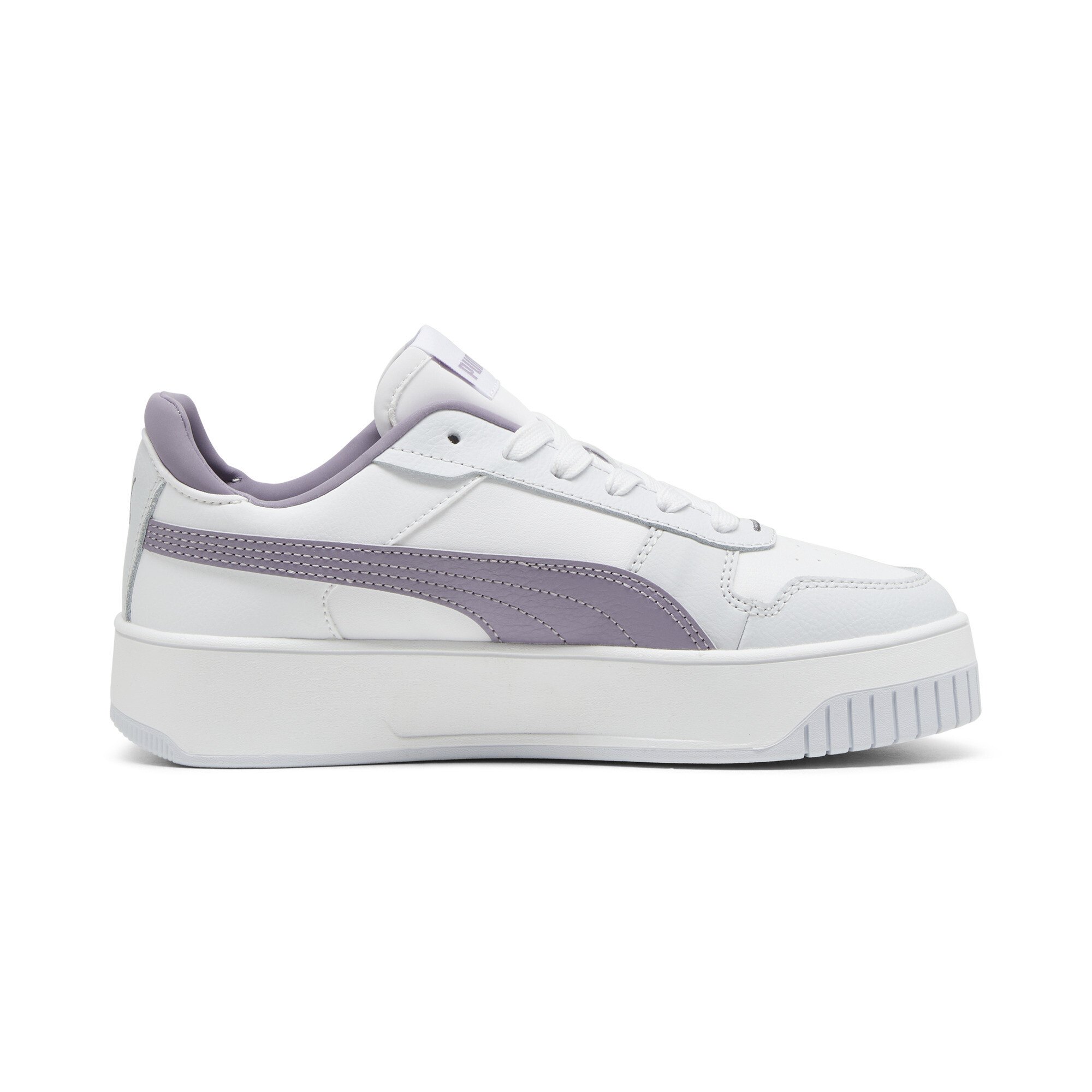 PUMA Carina Street sneakers voor Dames, Wit/Zilver, Maat 40,5 thumbnail 3