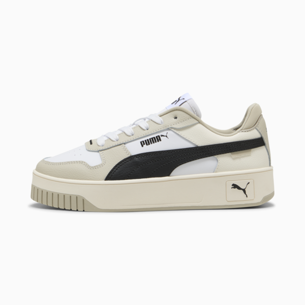 Zapatillas Carina Street para mujer, PUMA White-PUMA Black-Desert Dust, large-ARG