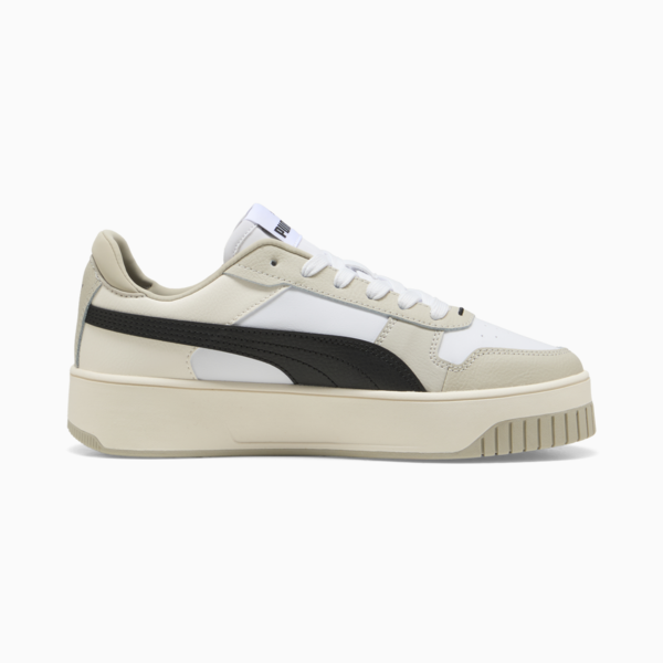 Zapatillas Carina Street para mujer, PUMA White-PUMA Black-Desert Dust, large-ARG