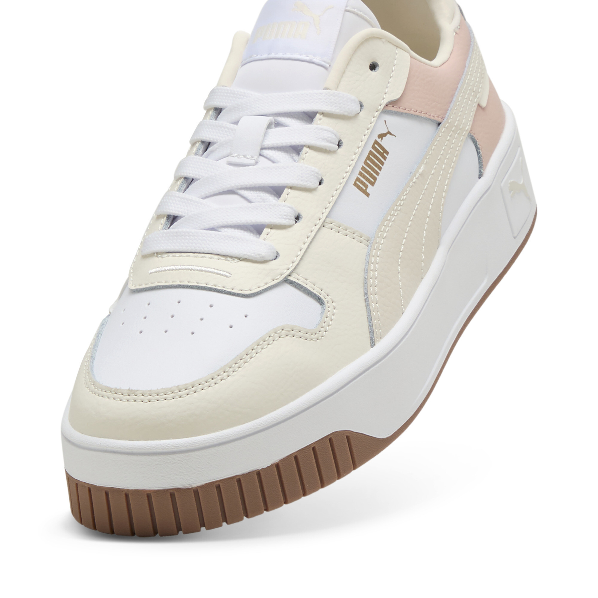 PUMA Carina Street Dames Sneakers - PUMA White-Alpine Snow-Frosted Ivory