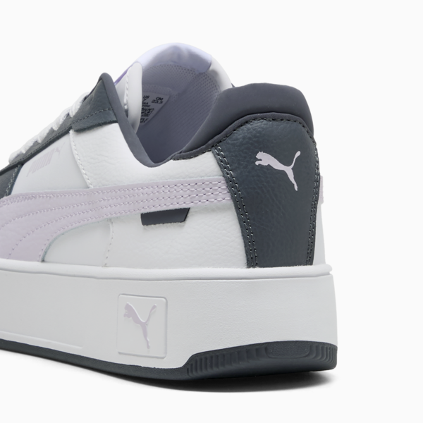Carina Street Sneakers Women, PUMA White-Lilac Frost-Galactic Gray, large-ZAF