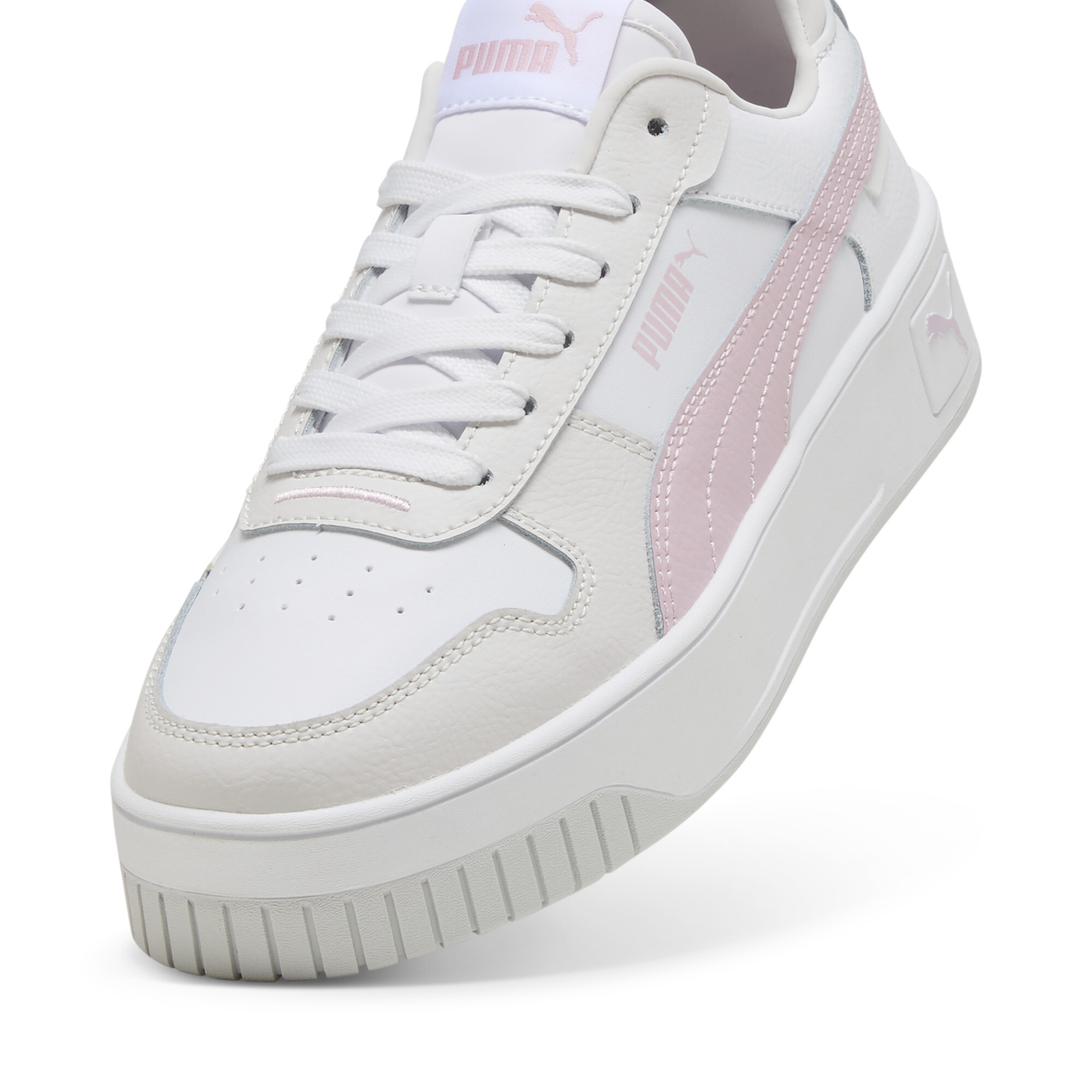 Carina Street sneakers voor Dames, Roze/Grijs/Wit, Maat 40 | PUMA