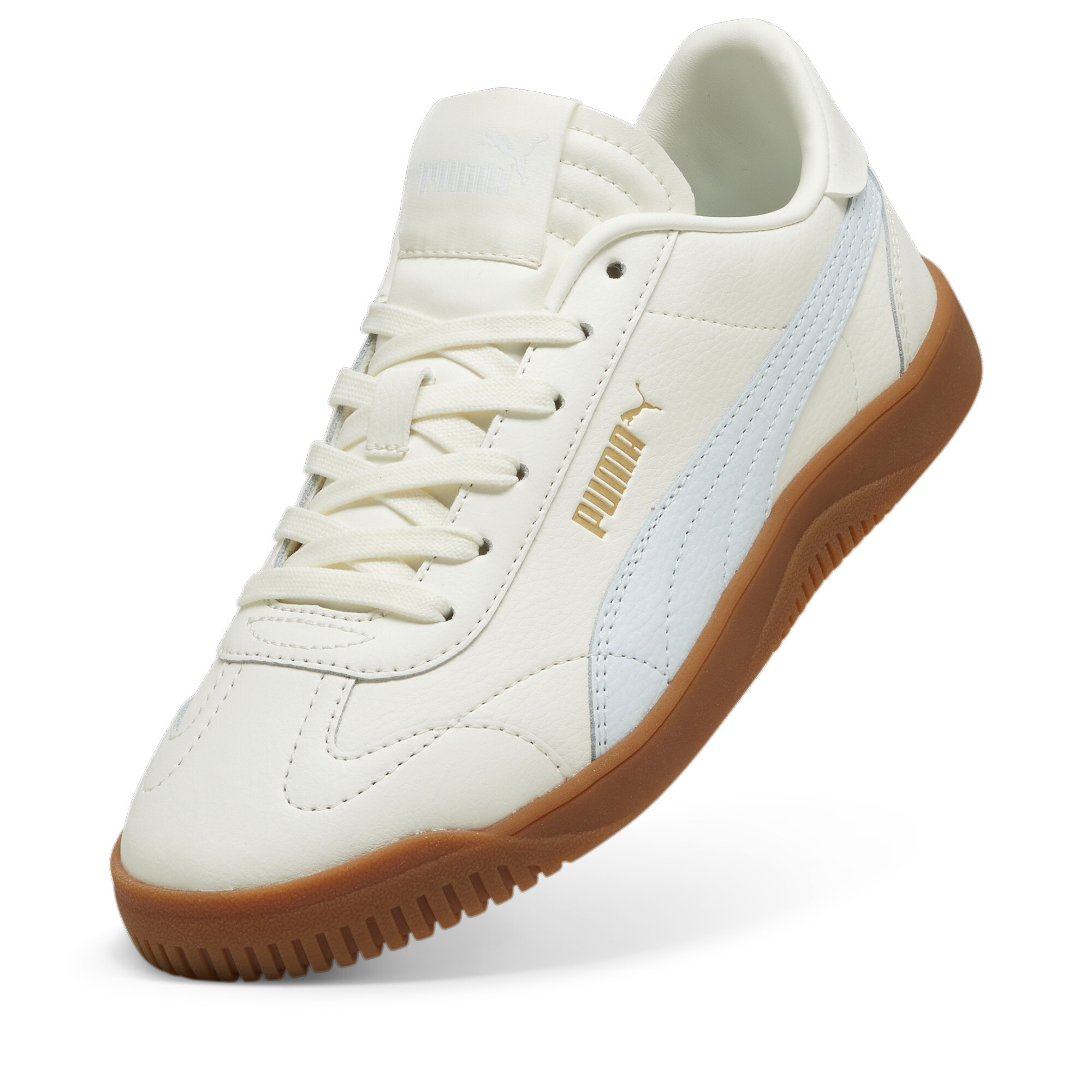 PUMA Club 5v5 sneakers, Wit/Goud, Maat 41