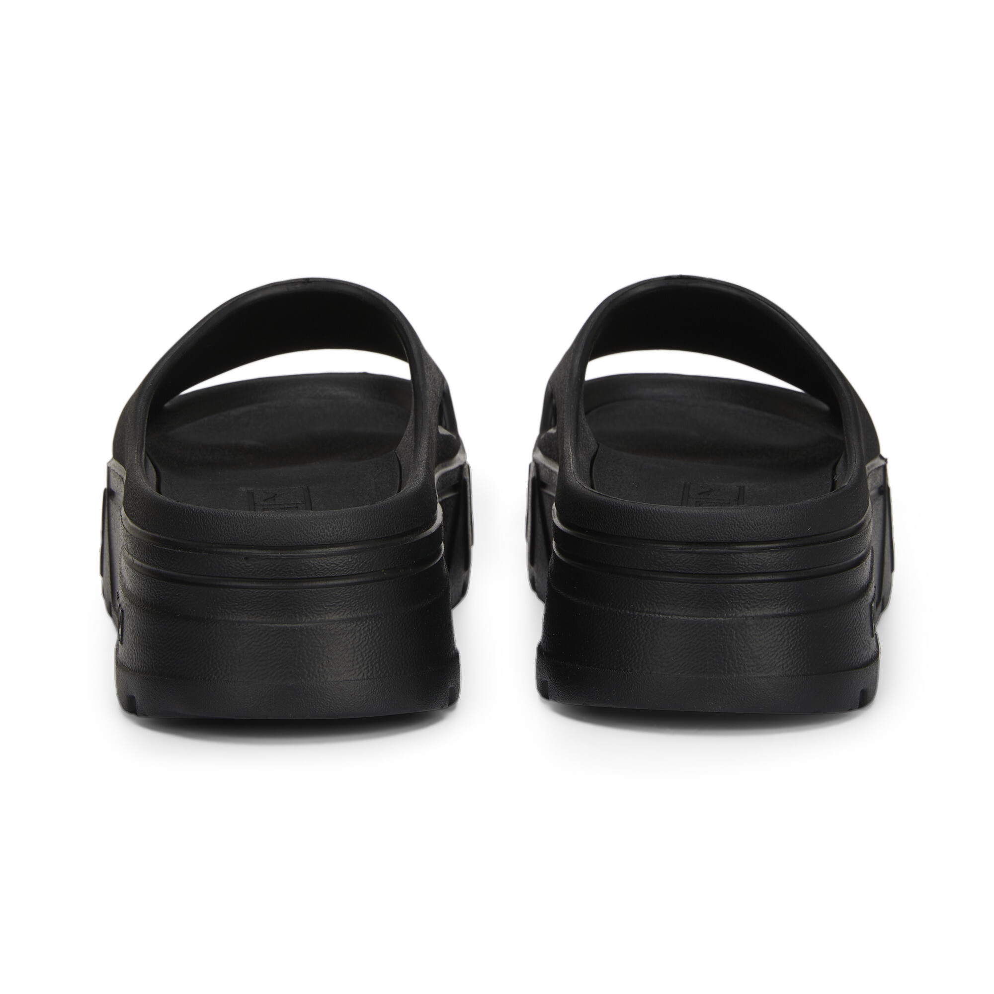 Women's PUMA Mayze Stack Injex Sandals Women In Black, Size EU 40.5