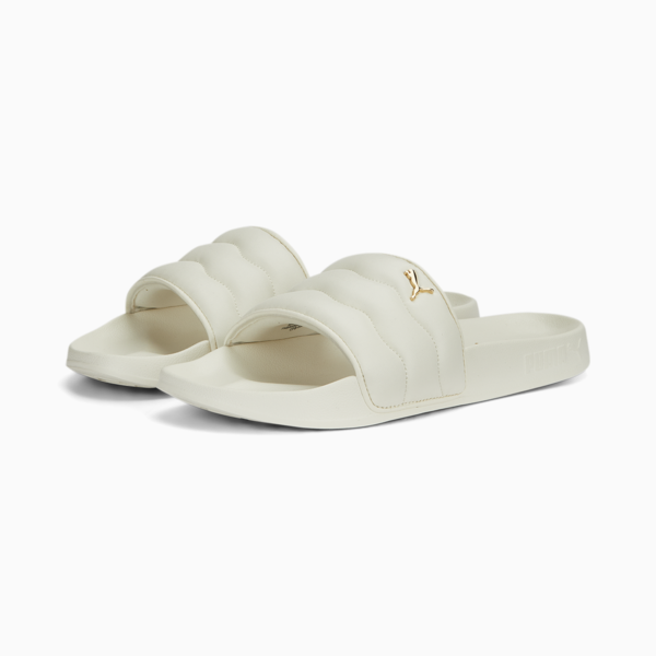 Leadcat 2.0 Puffy Slides Women, Pristine-Metallic Gold, large-MEX