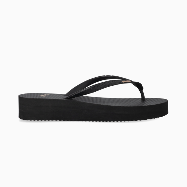 First Flip Stacked Sandals Women, PUMA Black-Rose Gold, large-ZAF