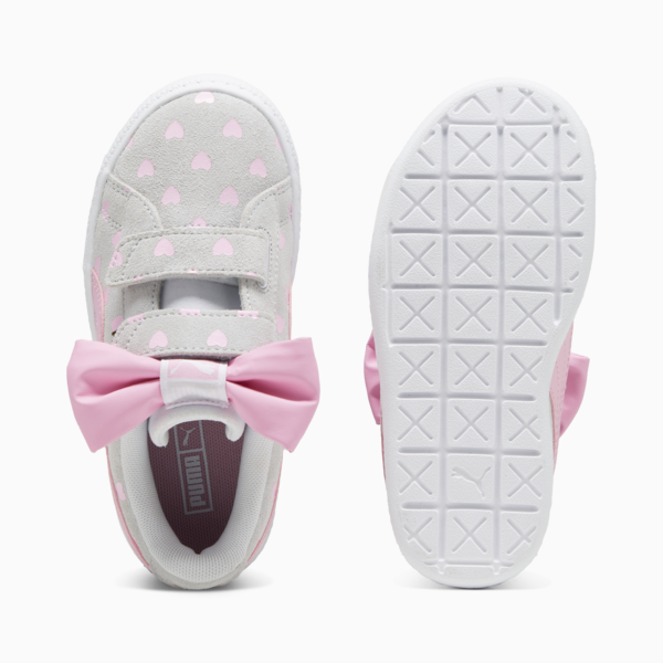 Zapatillas para niñas Suede Classic Re-Bow, Silver Mist-Pink Lilac, large-ARG
