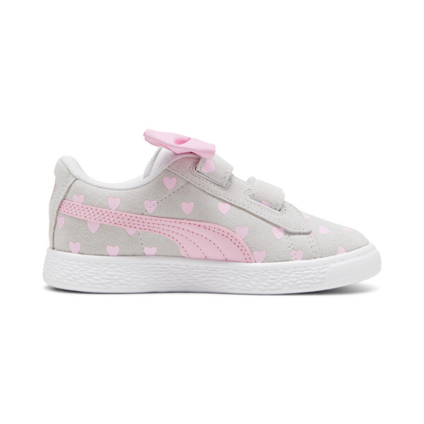 Zapatillas para niñas Suede Classic Re-Bow, Silver Mist-Pink Lilac, large-ARG