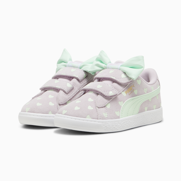 Zapatillas para niñas Suede Classic Re-Bow, Grape Mist-Fresh Mint, large-ARG