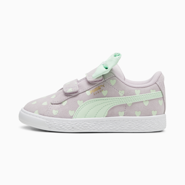 Zapatillas para niñas Suede Classic Re-Bow, Grape Mist-Fresh Mint, large-ARG