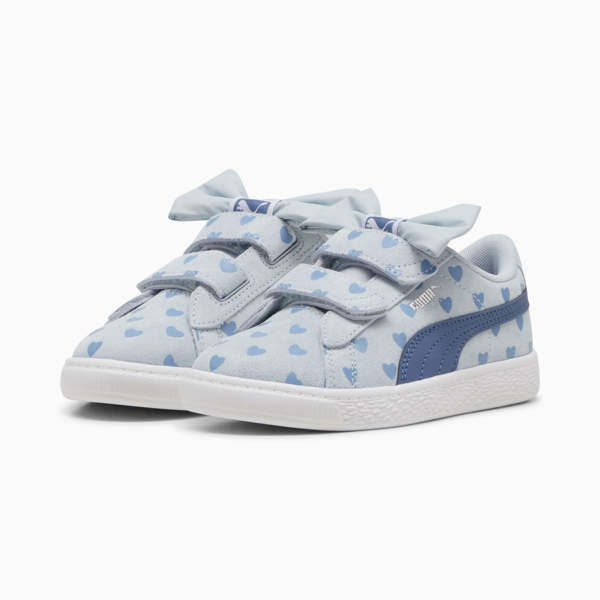 Zapatillas para niñas Suede Classic Re-Bow, Frosted Dew-Blue Horizon, large-ARG