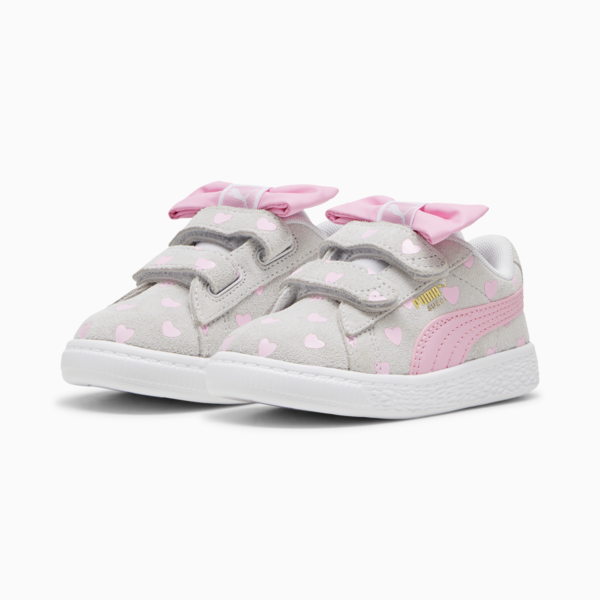 Zapatillas para infantes Suede Classic Re-Bow, Silver Mist-Pink Lilac, large-ARG