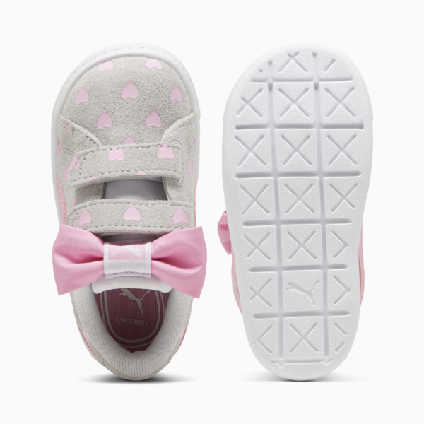 Zapatillas para infantes Suede Classic Re-Bow, Silver Mist-Pink Lilac, large-ARG
