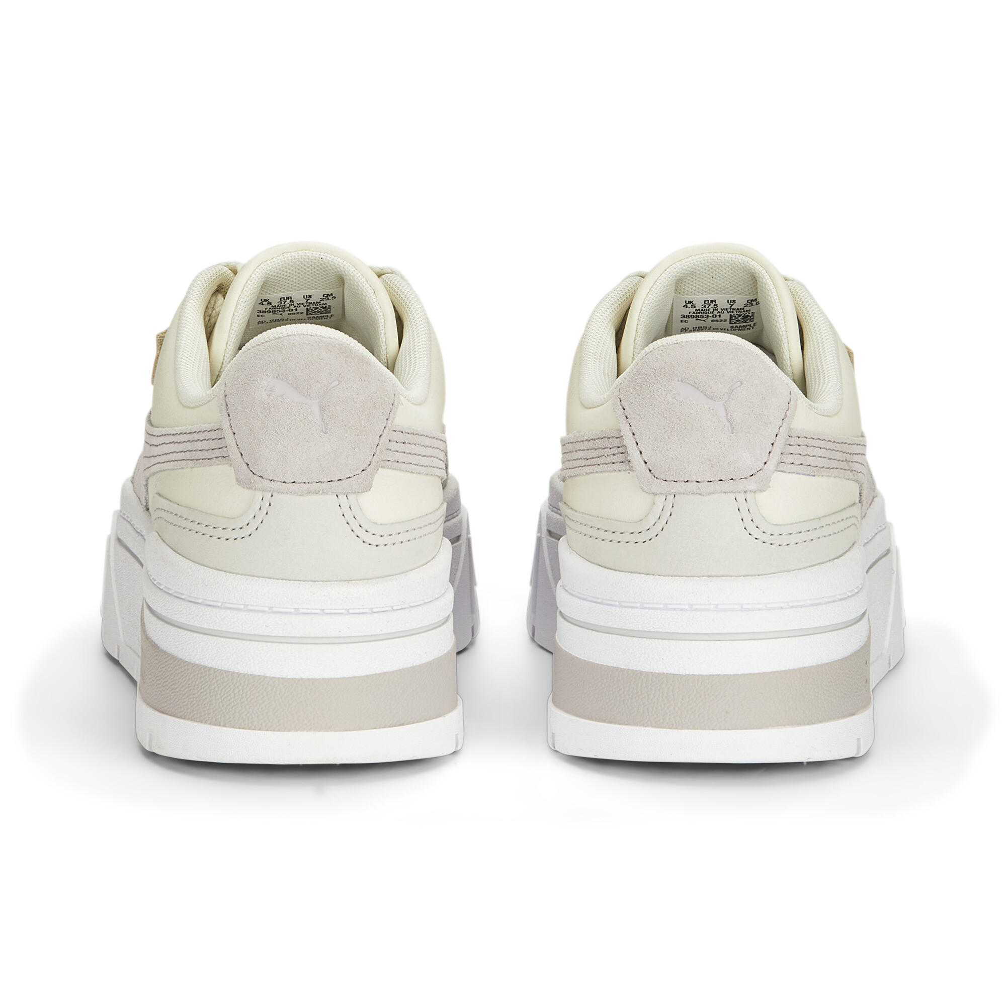 Women's PUMA Mayze Stack Luxe Sneakers Women In White, Size EU 35.5
