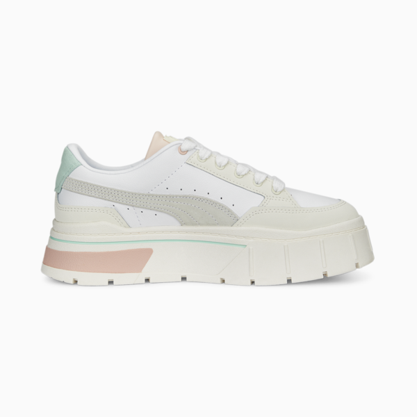 Zapatillas para mujer Mayze Stack Luxe, PUMA White-Marshmallow, large-ARG