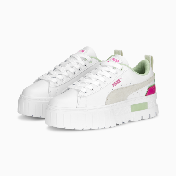 Mayze Brighter Days Sneakers Women, PUMA White-Marshmallow-Ravish, large-ZAF
