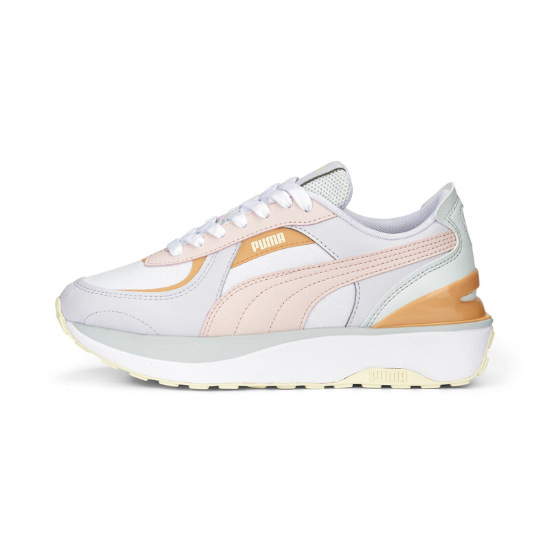Women's PUMA Cruise Rider NU Pop Sneakers, White/violet