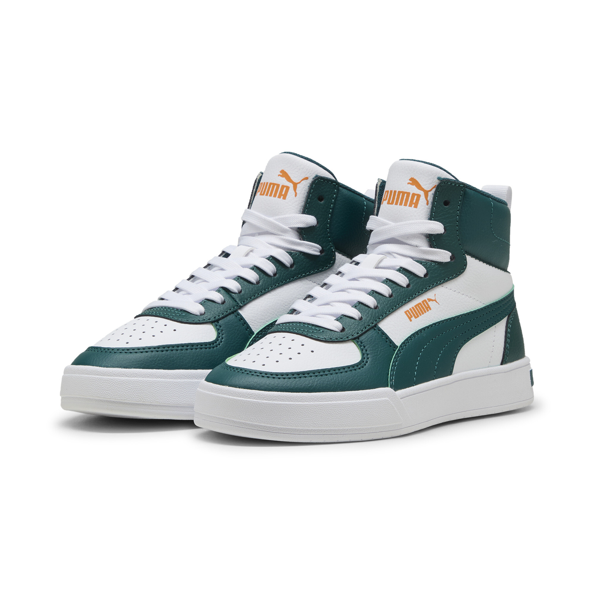 PUMA Caven Mid sneakers, Groen/Wit, Maat 36 thumbnail 6