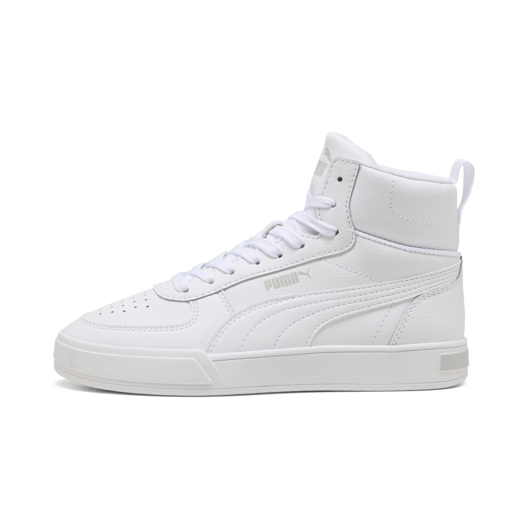 Puma Caven Mid Sneakers Jugend Schuhe Für Für Kinder | White/Cool Light Gray | Größe: 39