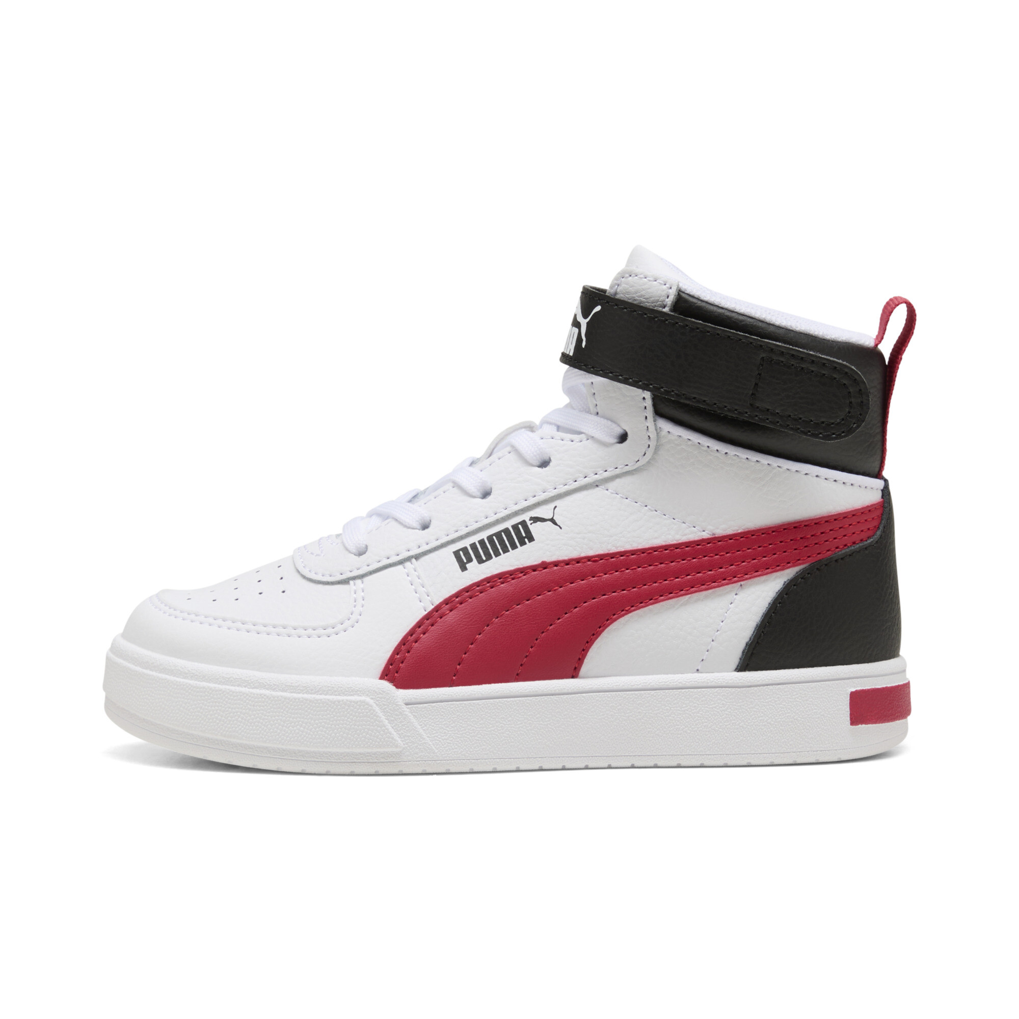 Puma Caven Mid Sneakers Kinder Schuhe | Black/Club Red | Größe: 34.5