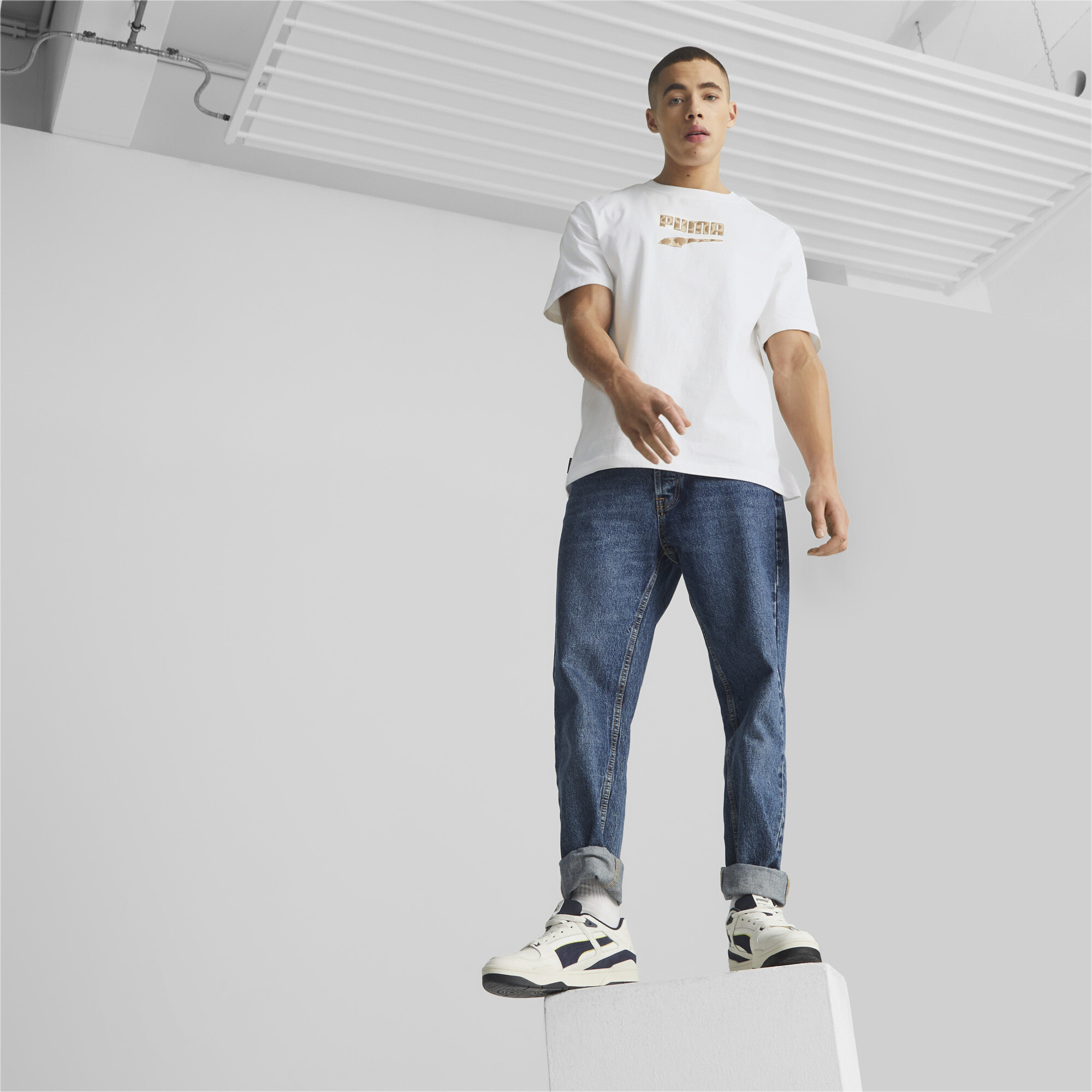 Men's PUMA Slipstream Always On Sneakers In White, Size EU 38.5