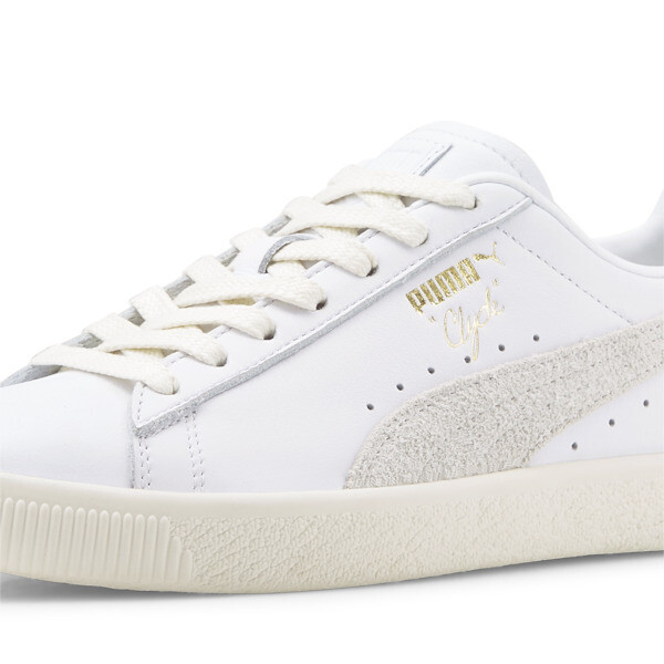 Zapatillas Clyde Base, PUMA White-Frosted Ivory-Puma Team Gold, large-ARG