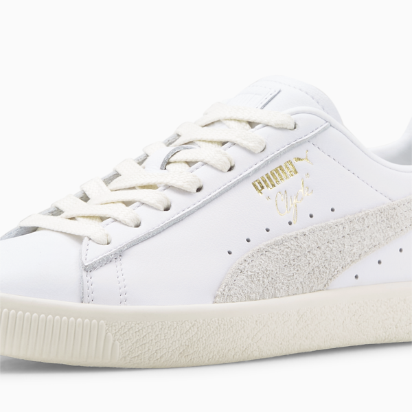 Zapatillas Clyde Base, PUMA White-Frosted Ivory-Puma Team Gold, large-ARG