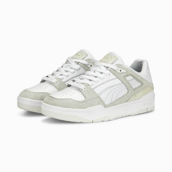 Slipstream Premium Sneakers, PUMA White-Vapor Gray, large-MEX