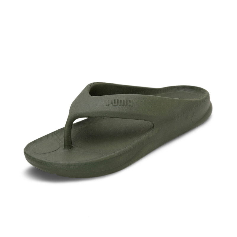 PUMA Wave Flip Res Unisex Flip-Flops Sandals in Gray/Green size UK 8