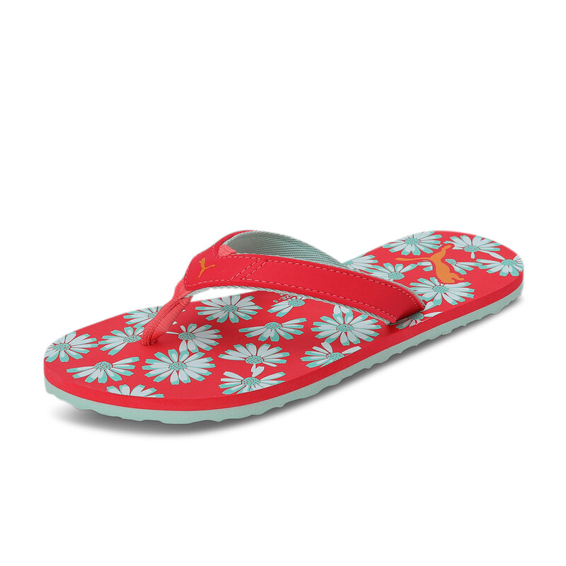 PUMA Flurry Flip Flops, White/orange/gray