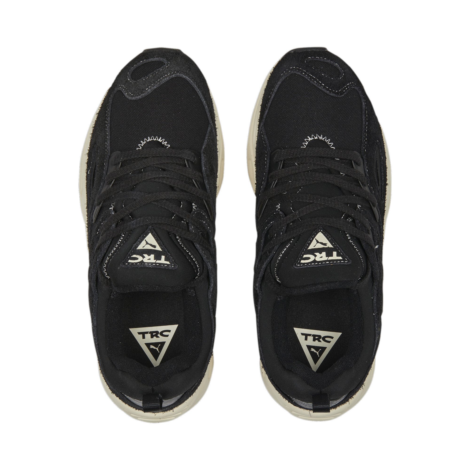 Men's PUMA TRC Blaze Worn Out Sneakers In 10 - Black, Size EU 40.5