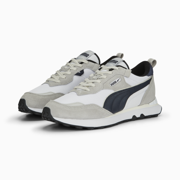 Rider FV Retro Rewind Sneakers, PUMA White-Parisian Night-PUMA Black, large-ZAF
