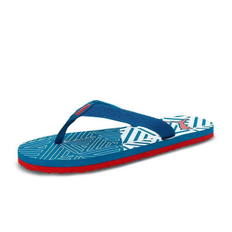 

Men's PUMA Coasta V2 Flip Flops, White/black/red