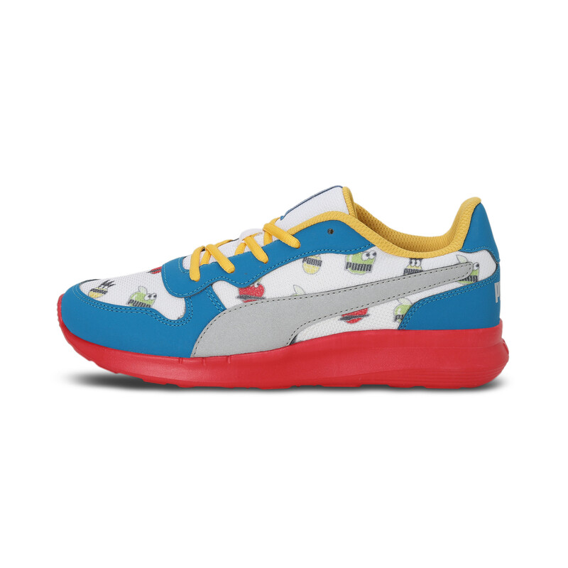 PUMA Cooby V1 Youth Sneakers, White/black/red
