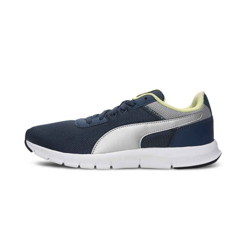 

Men's PUMA Flexracer Shoes, Silver/blue/yellow