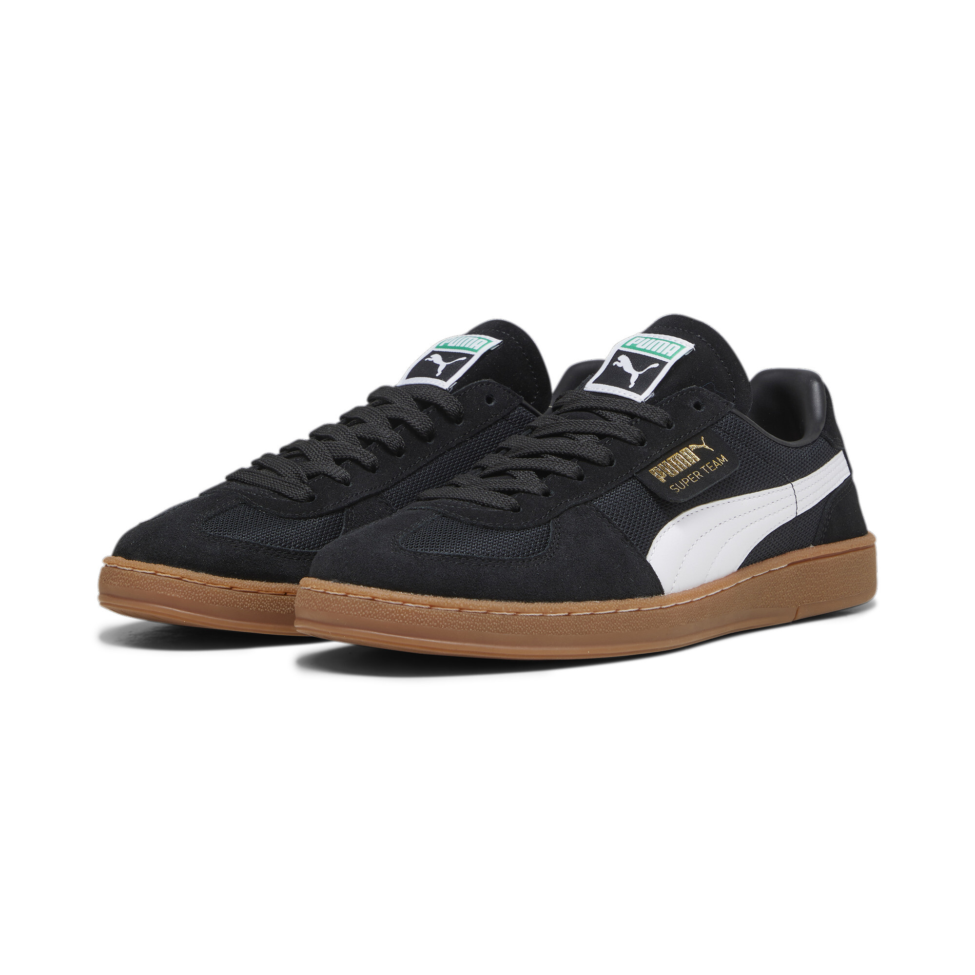 Kids' PUMA Super Team OG Sneakers In Black, Size EU 45