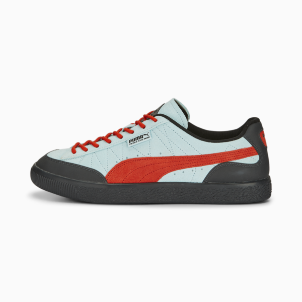 PUMA x PERKS AND MINI Clyde Rubber Sneakers, Light Aqua-Warm Earth, large-ZAF