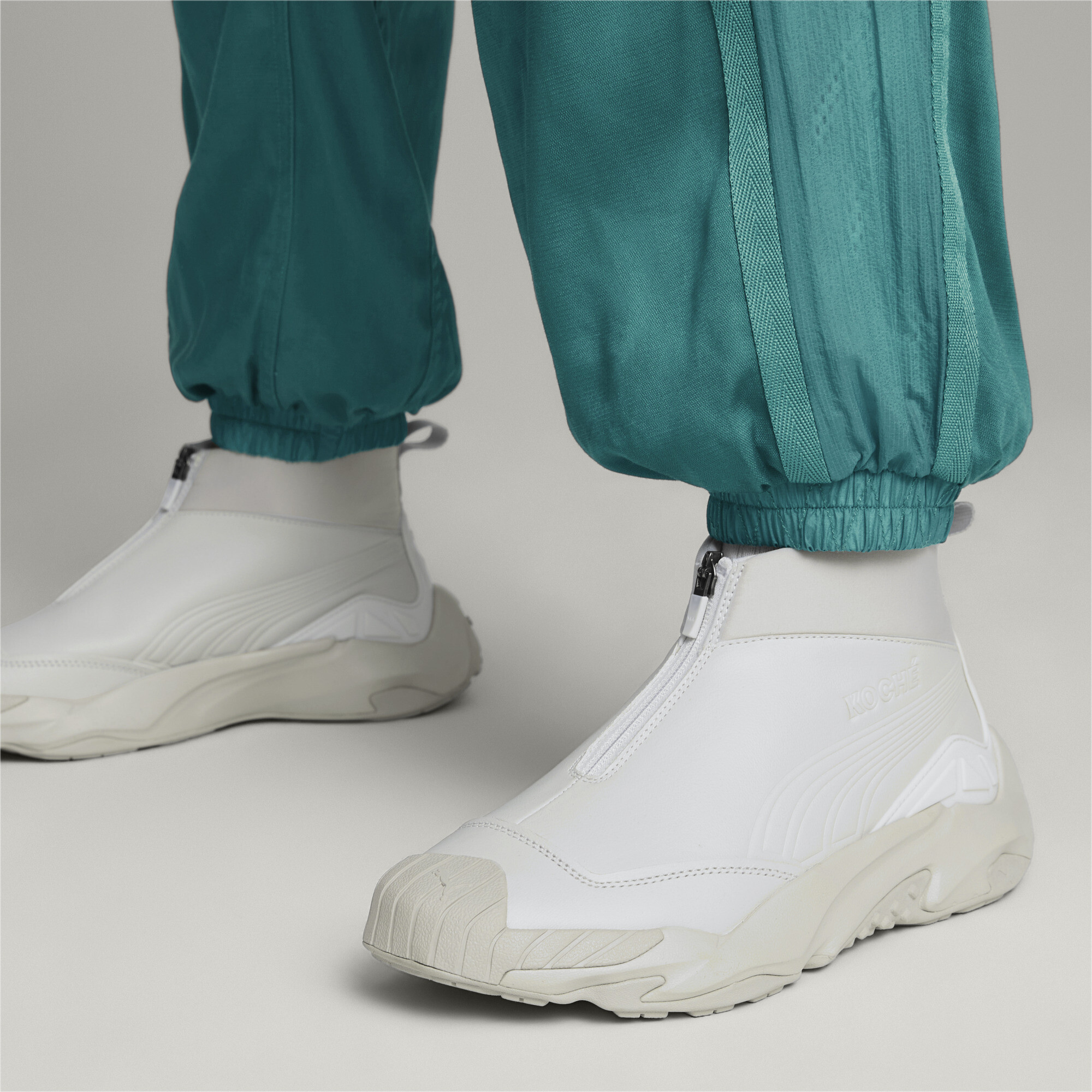 Men's PUMA X KOCHÃ Mid Plexus Sneakers In Gray, Size EU 39