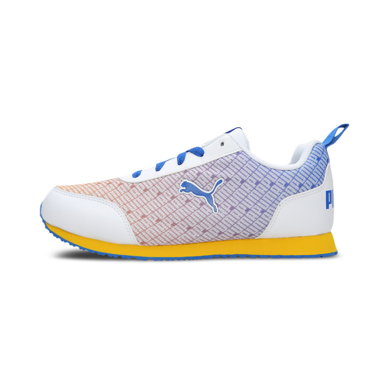 

PUMA Sunny Youth Sneakers, White/blue/yellow